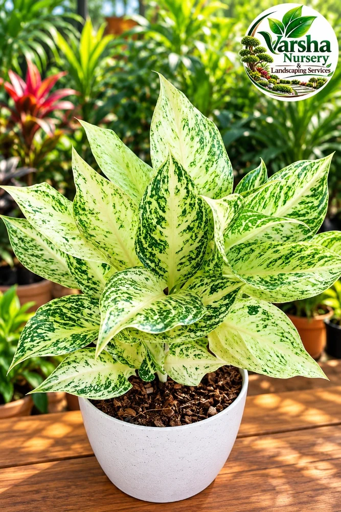 Aglaonema Snow Dream (White Legacy) - ₹899.00 | Varsha Nursery
