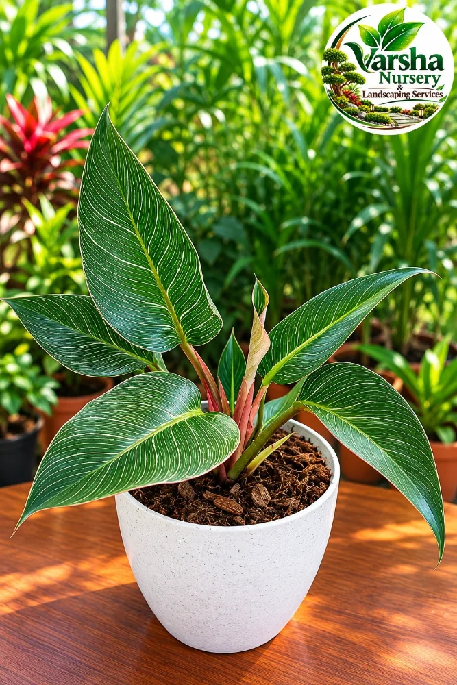 philodendron Birkin pink - ₹799.00 | Varsha Nursery